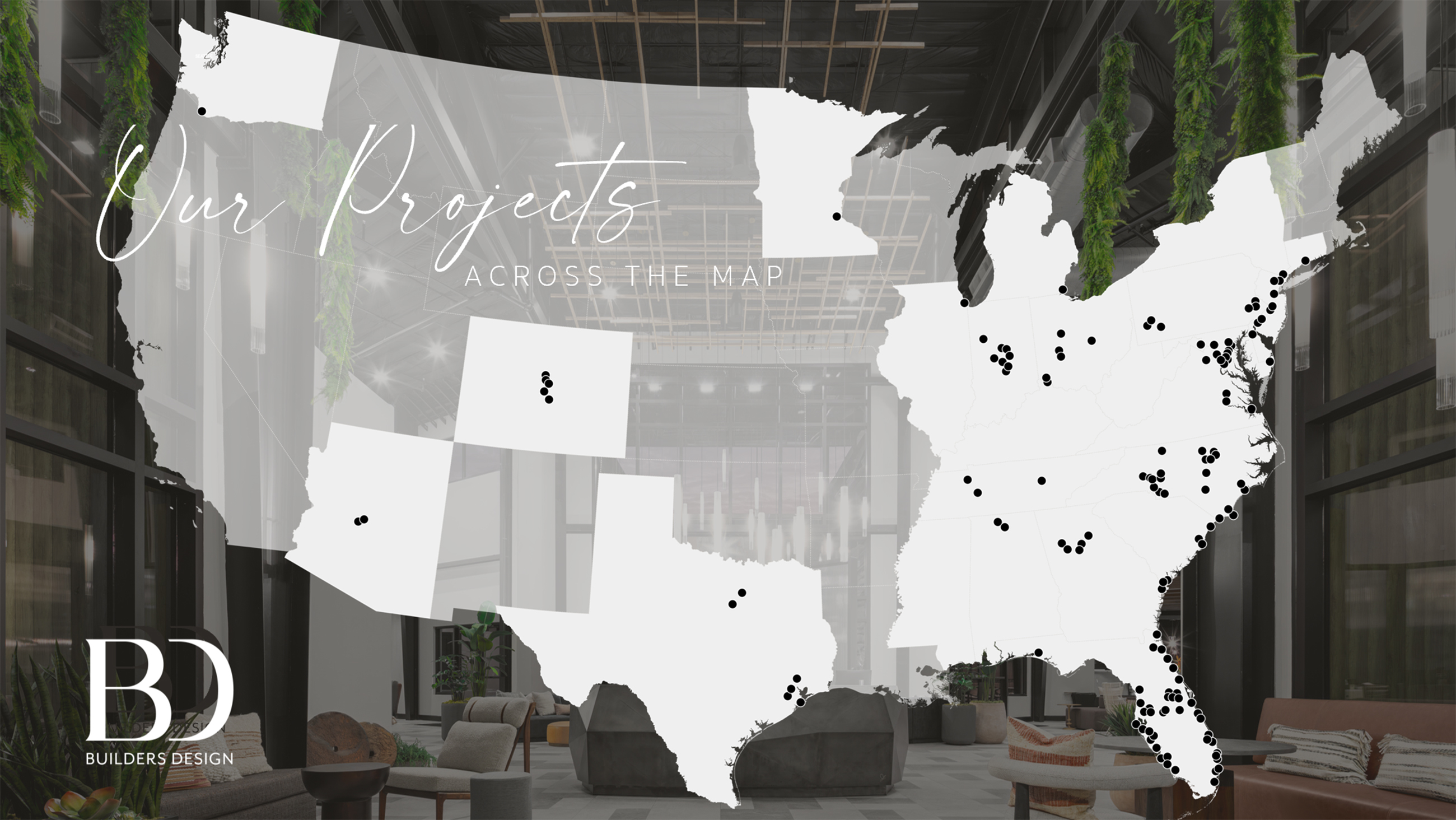 Builders Design coverage map